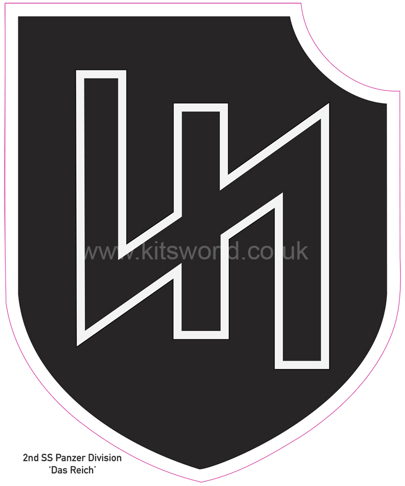 Kitsworld CUSTOM SIZES Waffen SS 2nd SS Panzer Division Das Reich  
